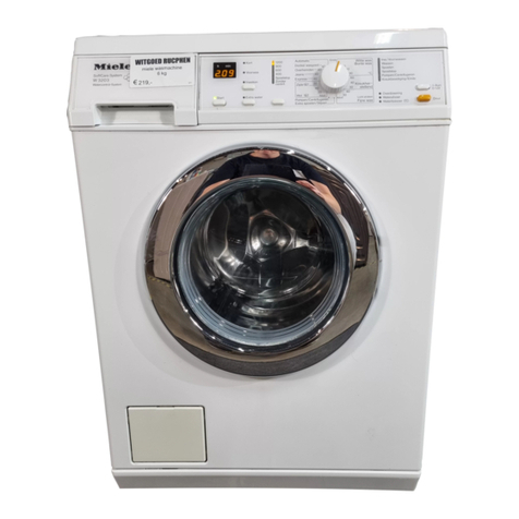 Miele W 3203 operating instructions