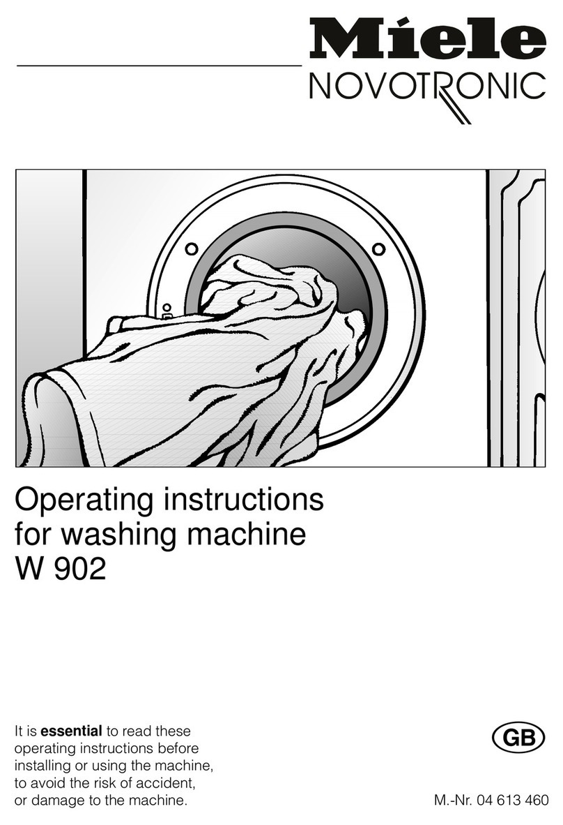Miele W 902 User manual