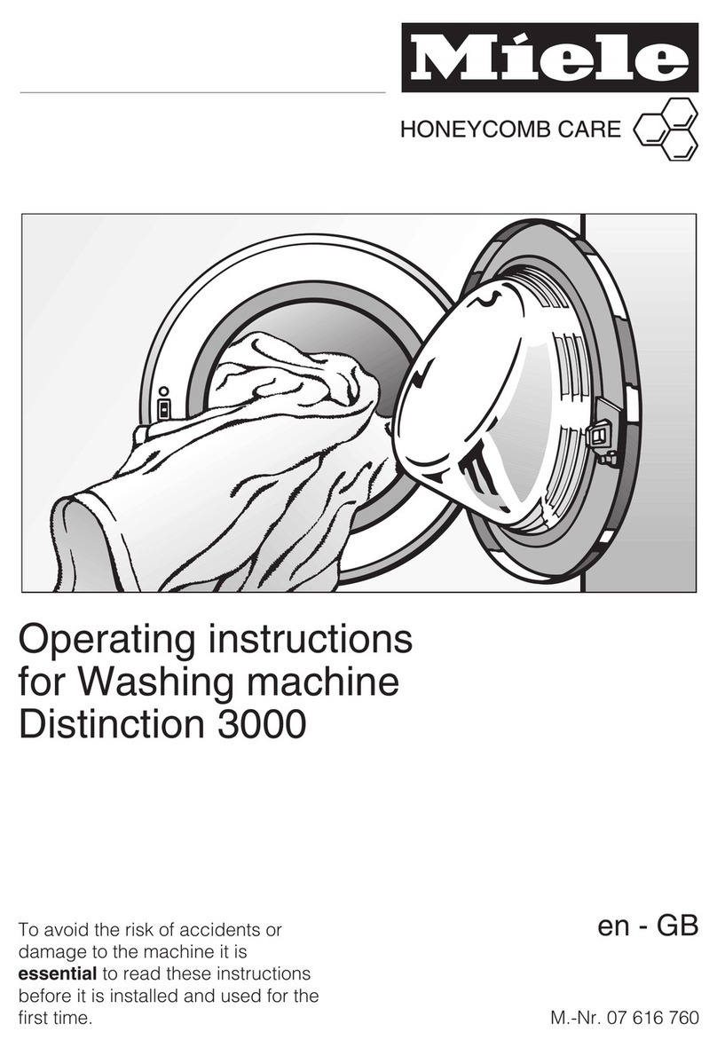 Miele Distinction 3000 User manual