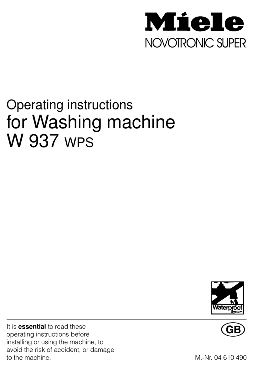 Miele W 937 wps User manual