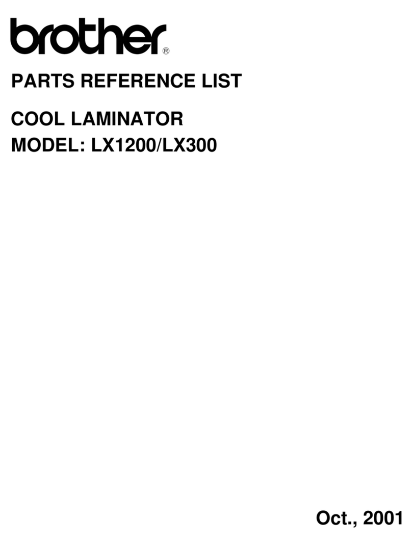 Brother LX-1200 parts reference list