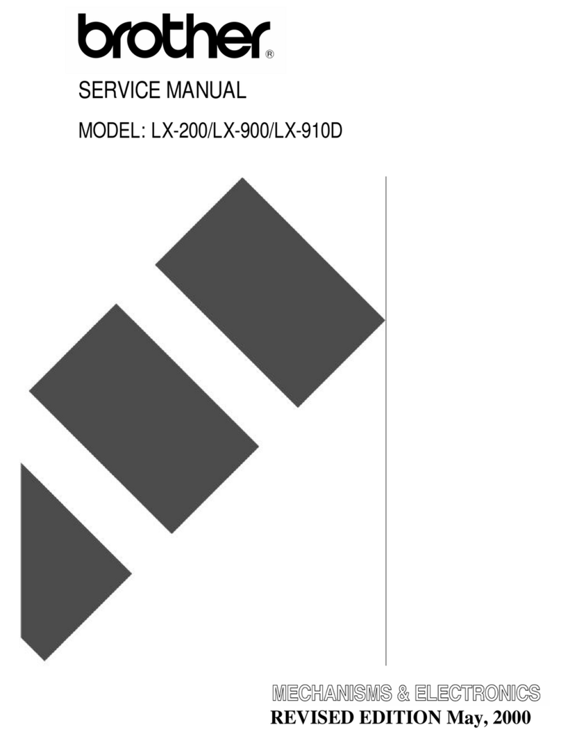 Brother LX-200 User manual