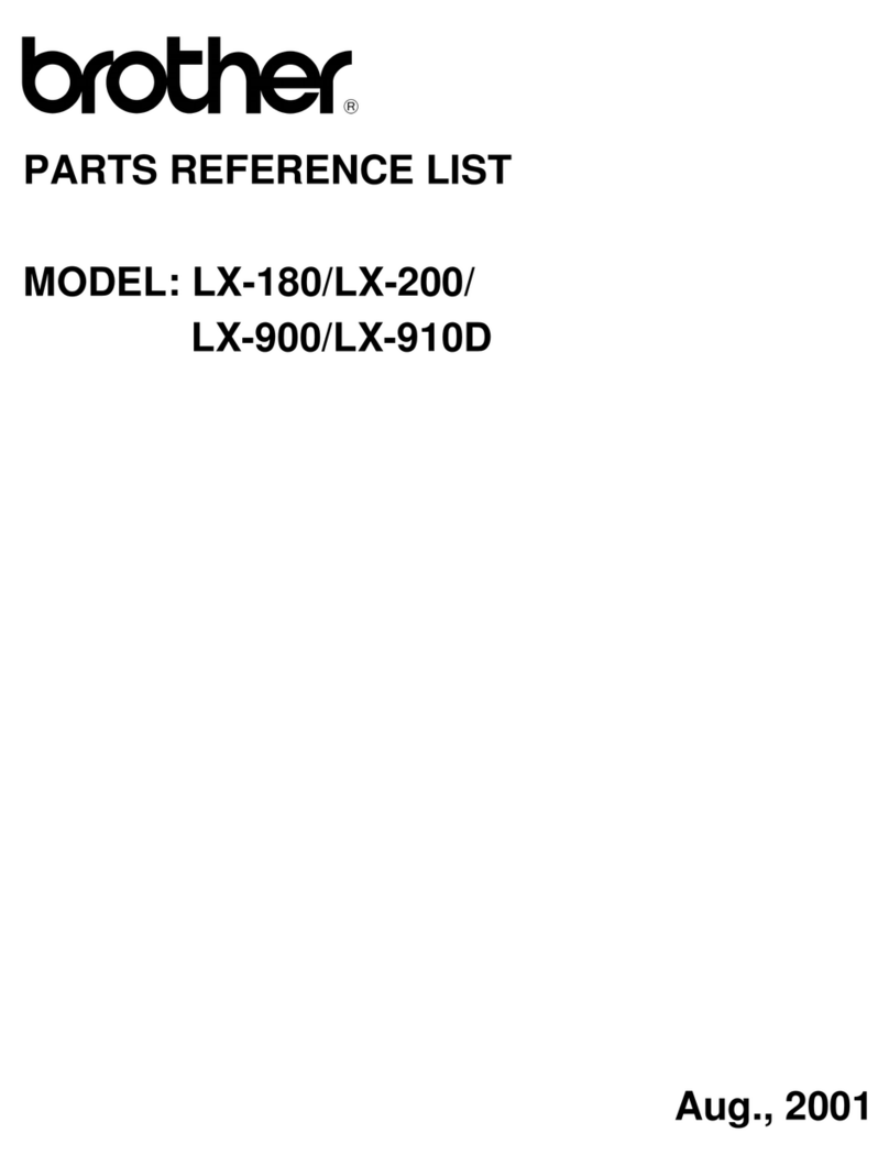 Brother LX-180 User manual