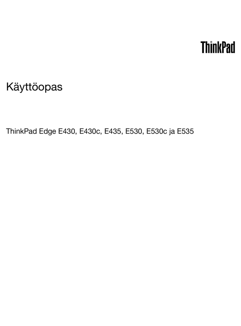Lenovo ThinkPad Edge E430 Käyttöopas