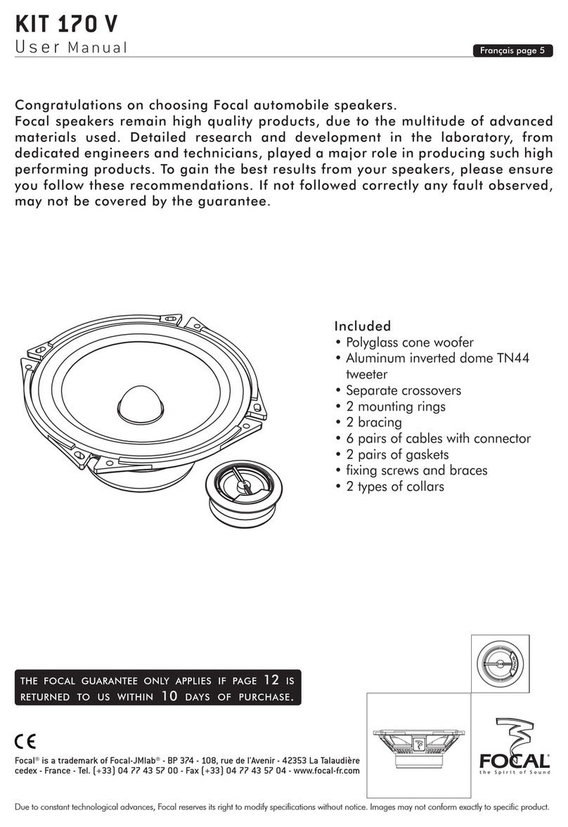 Focal KIT 170 V User manual