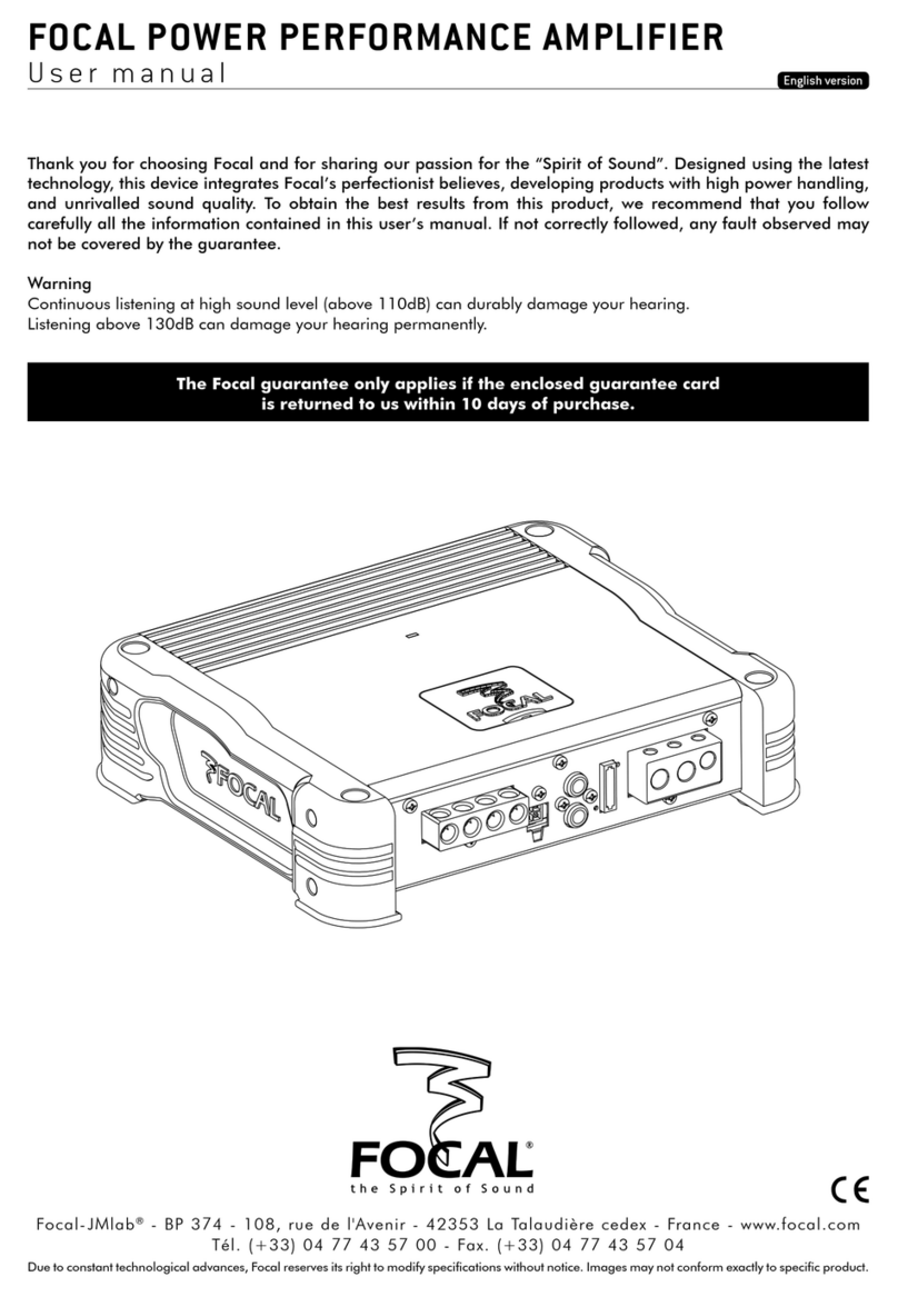 Focal FPP1000 user manual