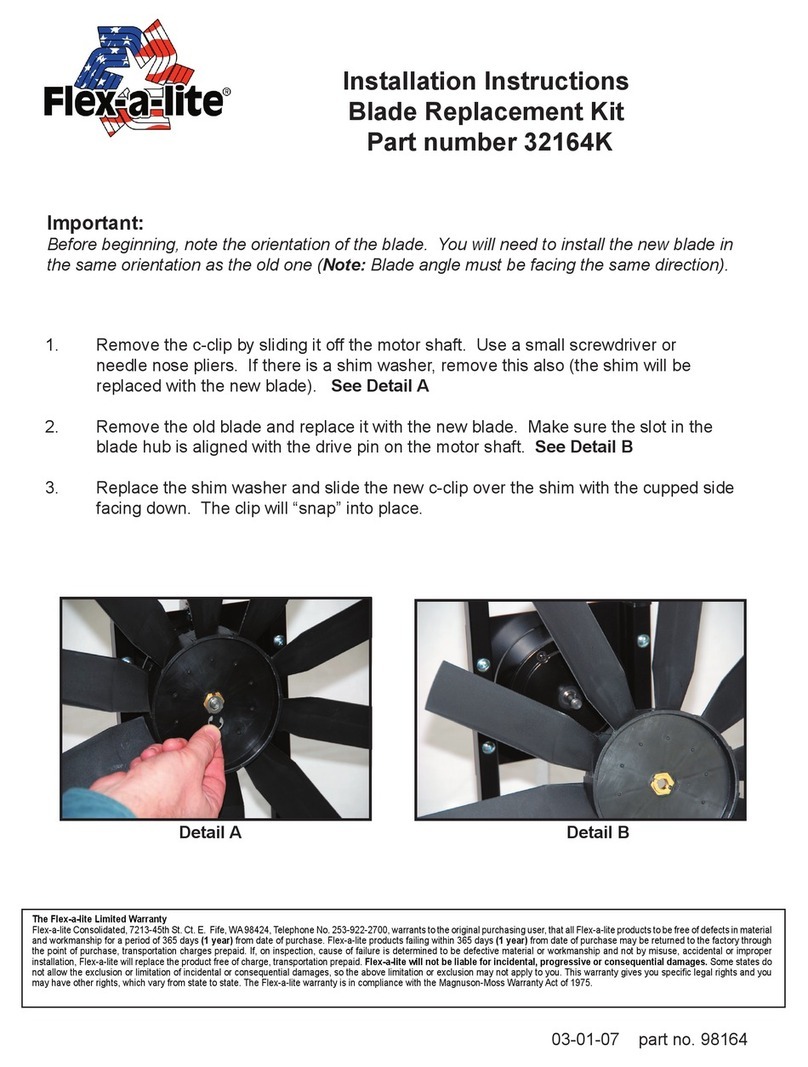 Flex-a-Lite 32164K-Blade User manual