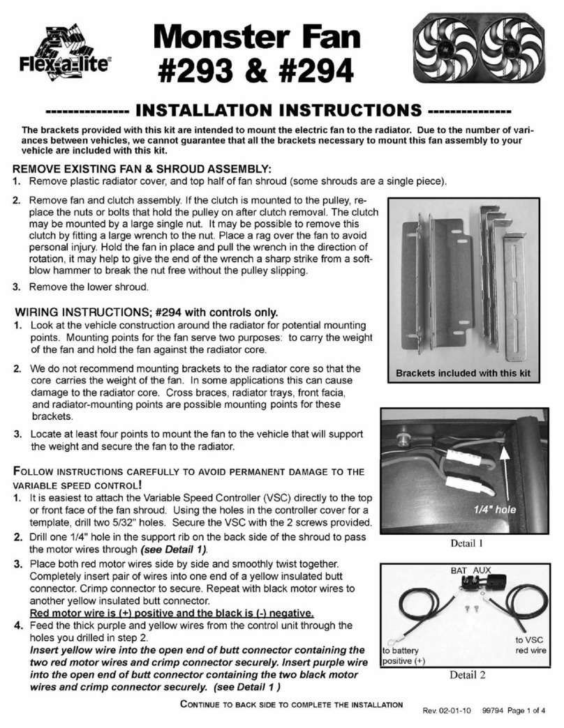 Flex-a-Lite 294 User manual