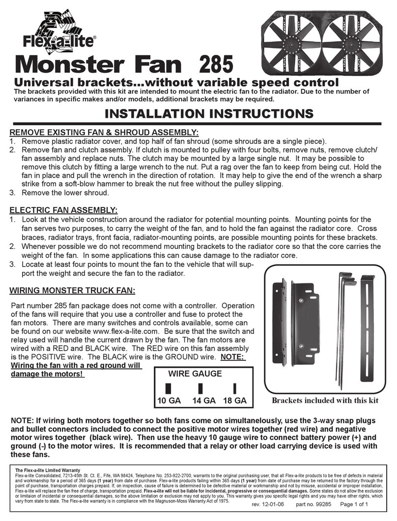 Flex-a-Lite 285 installation instructions Flex-a-Lite 285 installation instructions