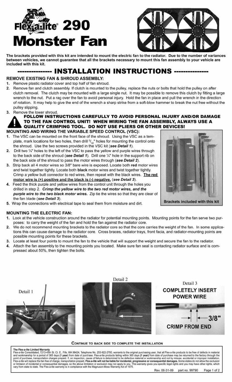 Flex-a-Lite 290 installation instructions