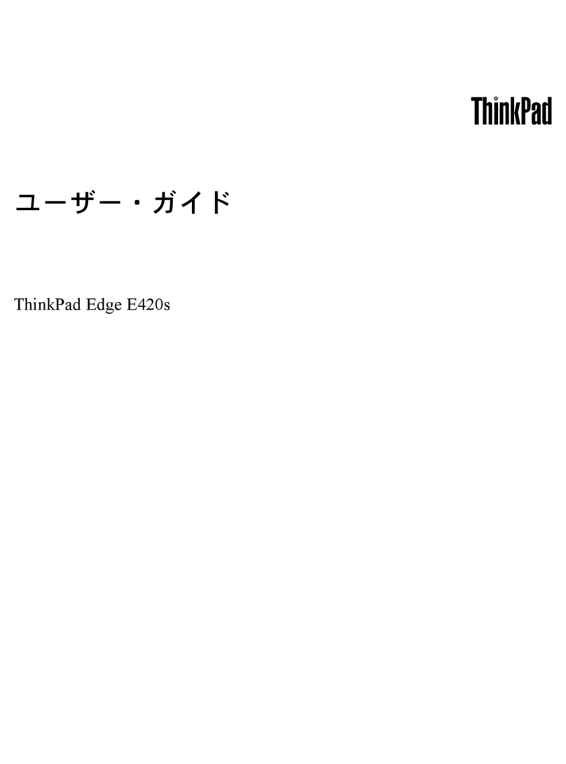 Lenovo ThinkPad Edge E420s User manual