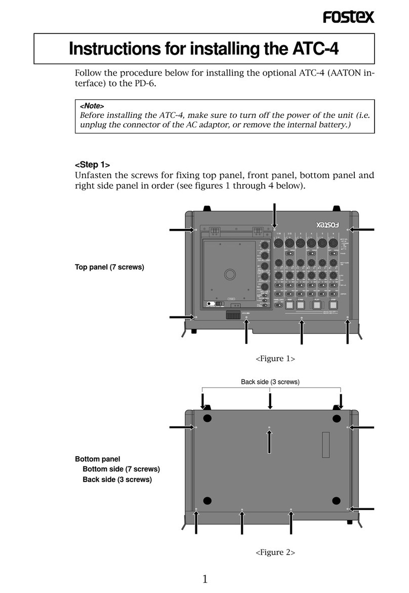 Fostex ATC-4 owner's manual