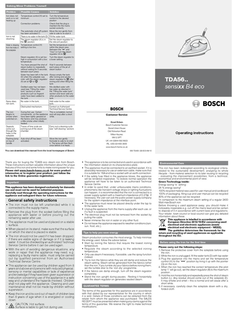 Bosch TDA 56 series User manual