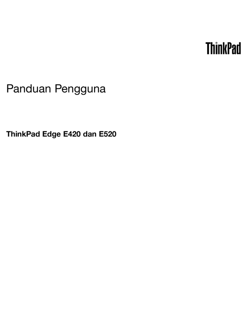 Lenovo ThinkPad Edge E520 User manual Lenovo ThinkPad Edge E520 User manual