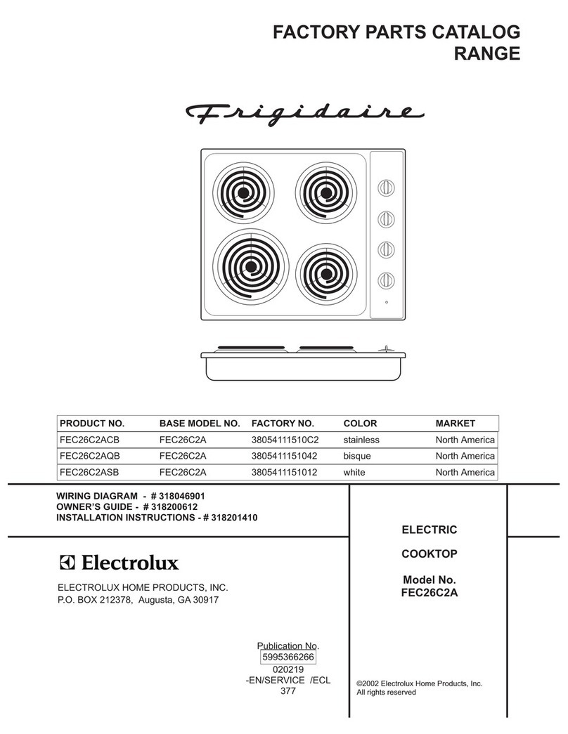 Frigidaire FEC26C2ACB parts catalog