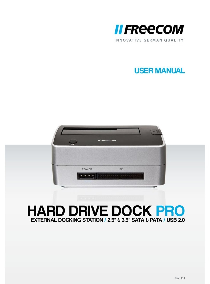 Freecom HARD DRIVE DOCK PRO - user manual