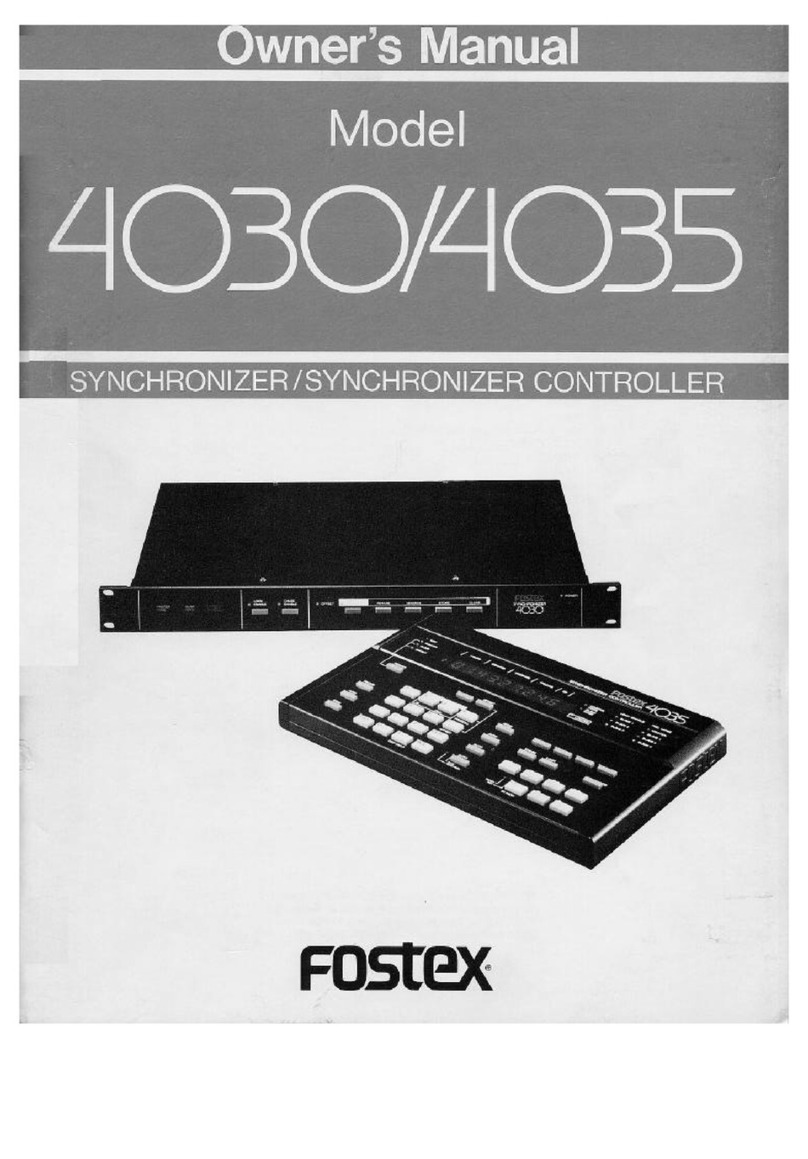 Fostex 4030 owner's manual