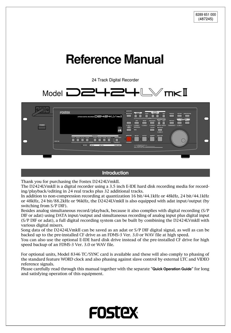 Fostex D2424LVmk2 Reference manual