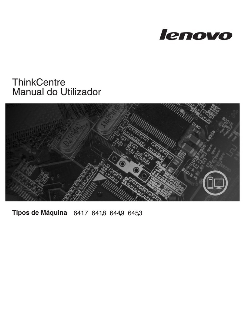 Lenovo ThinkCentre A61e Manual do utilizador