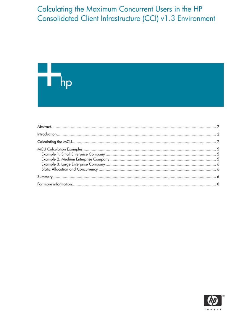 HP Bc1500 - BladeSystem - Blade PC Manual
