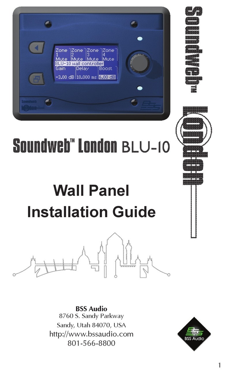 BSS Audio Soundweb London BLU-10 installation guide