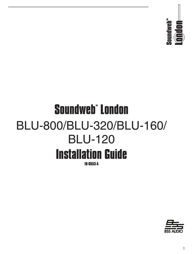 BSS Audio Soundweb London BLU-120 installation guide