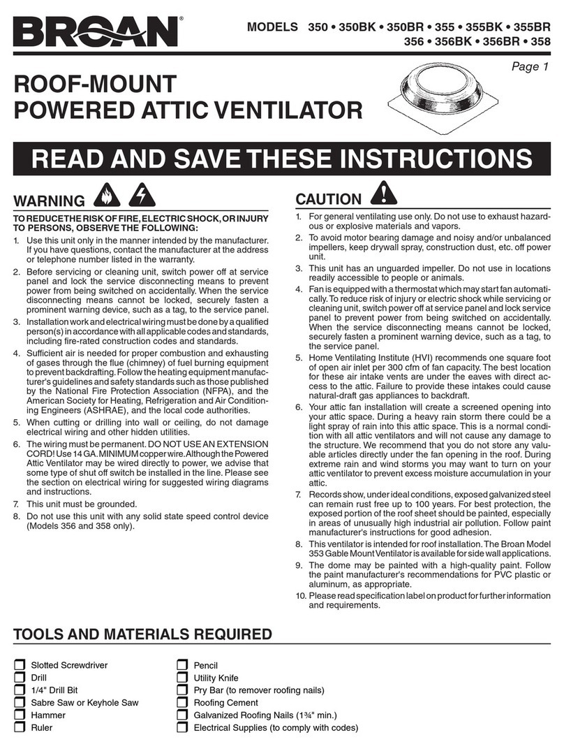 Broan 350 instructions