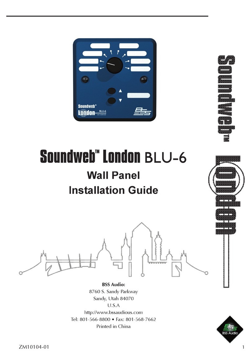 BSS Audio Soundweb London BLU-6 installation guide