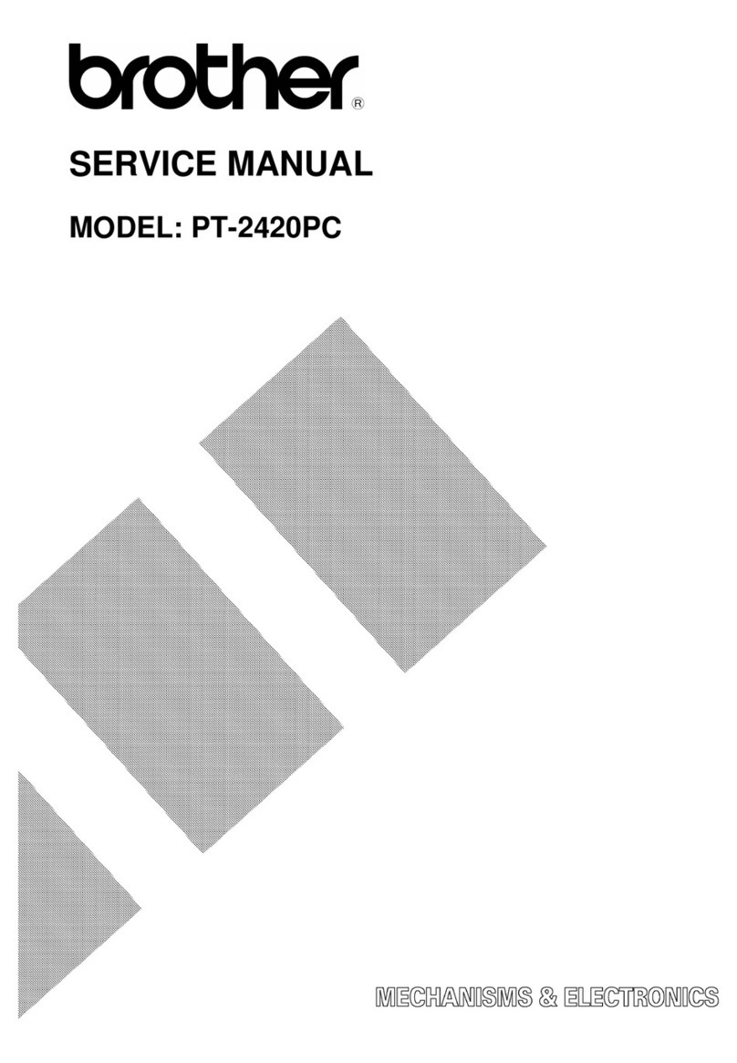 Brother PT-2420PC Service manual