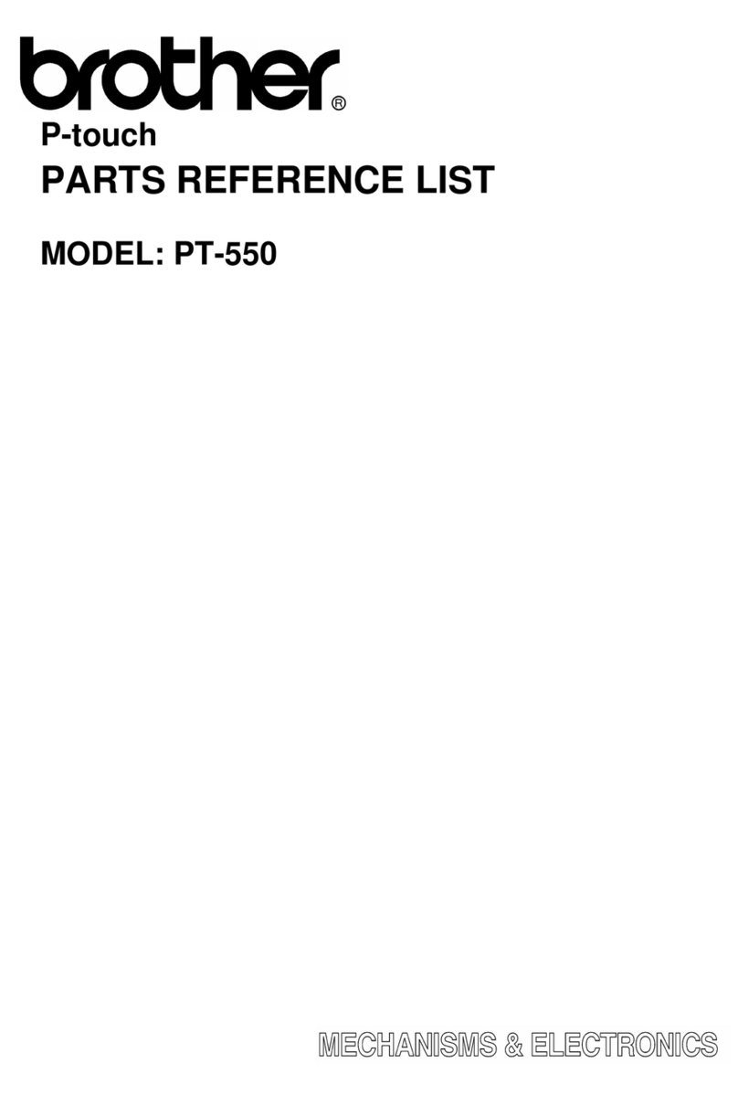 Brother P-Touch PT-550 User manual