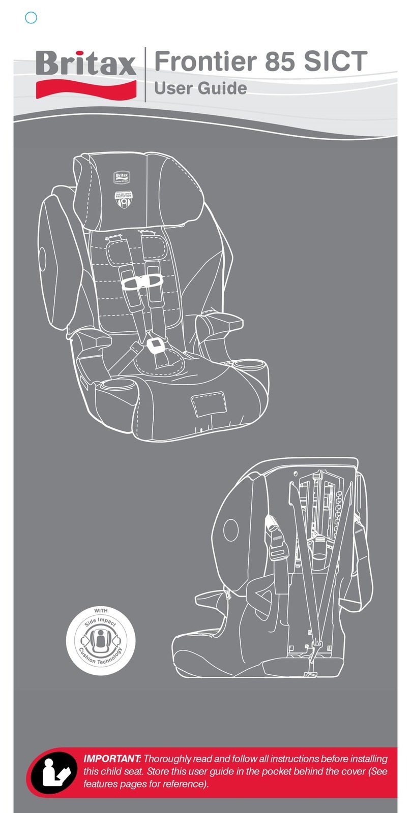 Britax Frontier 85 SICT User manual