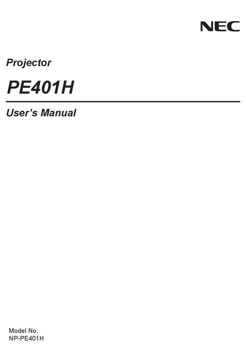 NEC NP-PE401H user manual
