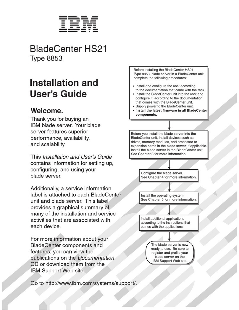 IBM HS21 - BladeCenter - 8853 User manual