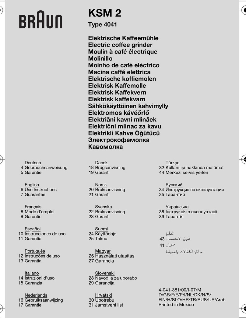 Braun KSM 2 use instructions