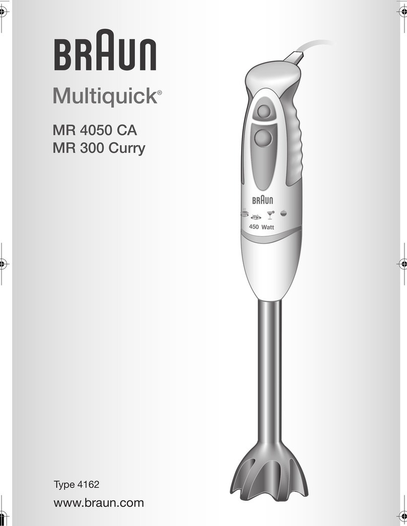 Braun Multiquick MR 4050 CA manual