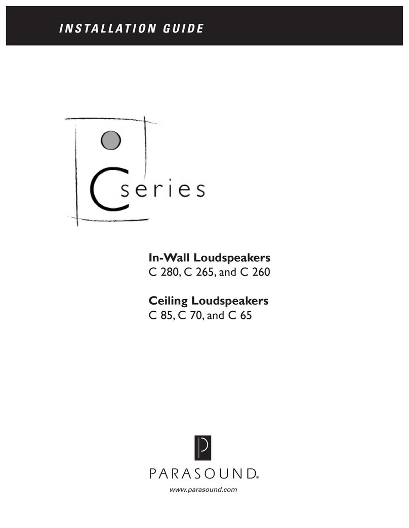 Parasound C- series installation guide