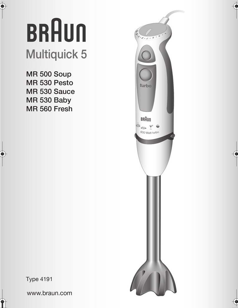 Braun MULTIQUICK 5 MR 500 SOUP use instructions