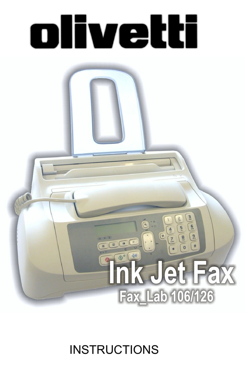 Olivetti Fax_Lab 106 User manual