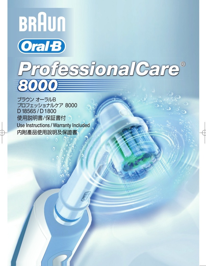 Braun Oral B ProfessionalCare 8000 Quick guide