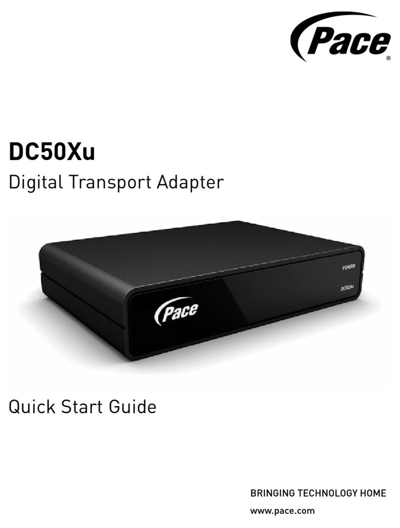 Pace DC50Xu quick start guide