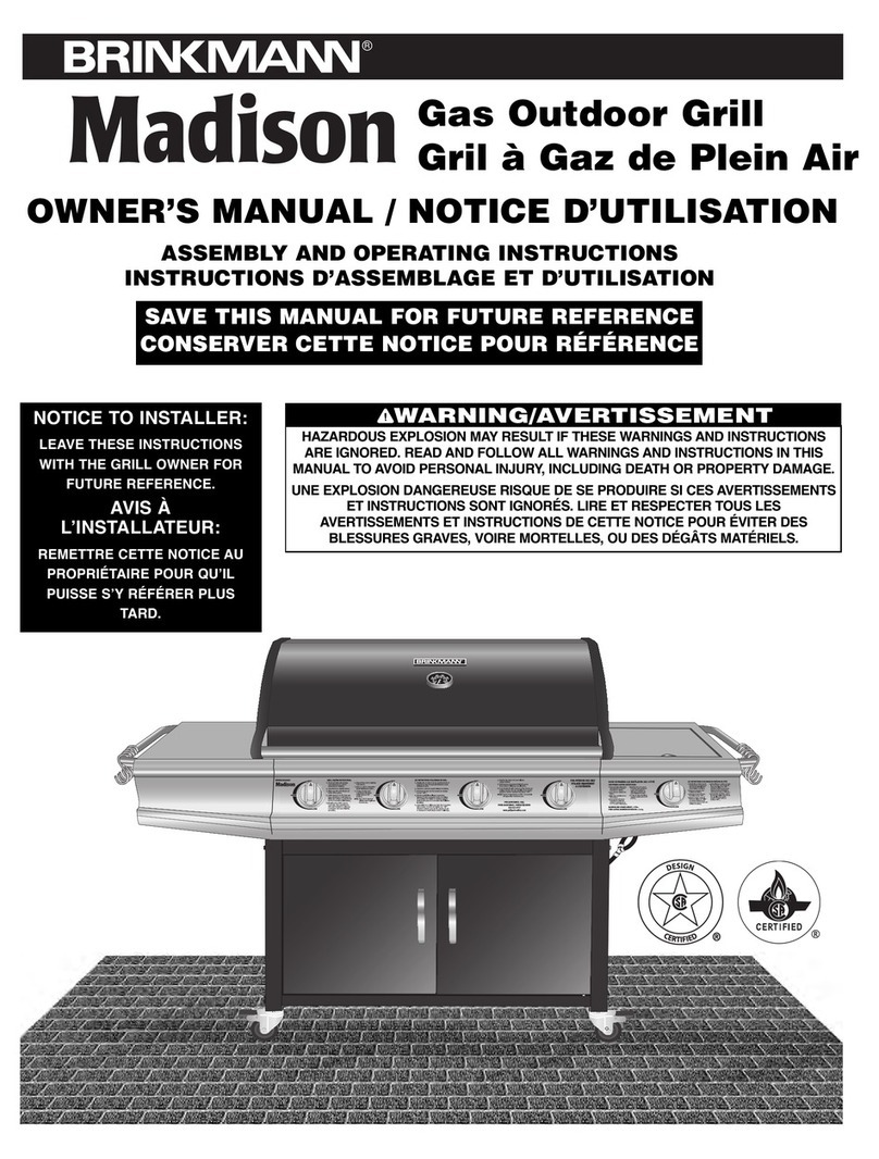 Brinkmann Madison owner's manual