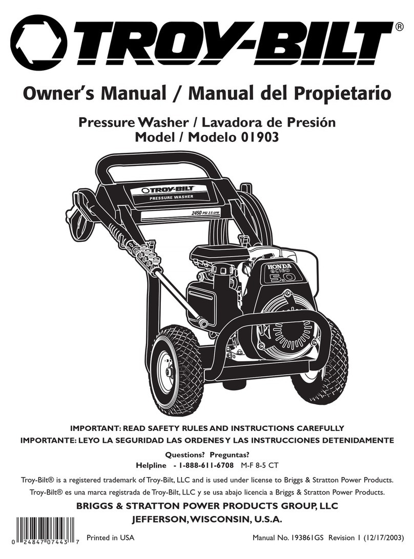Troy-Bilt 1903 User manual
