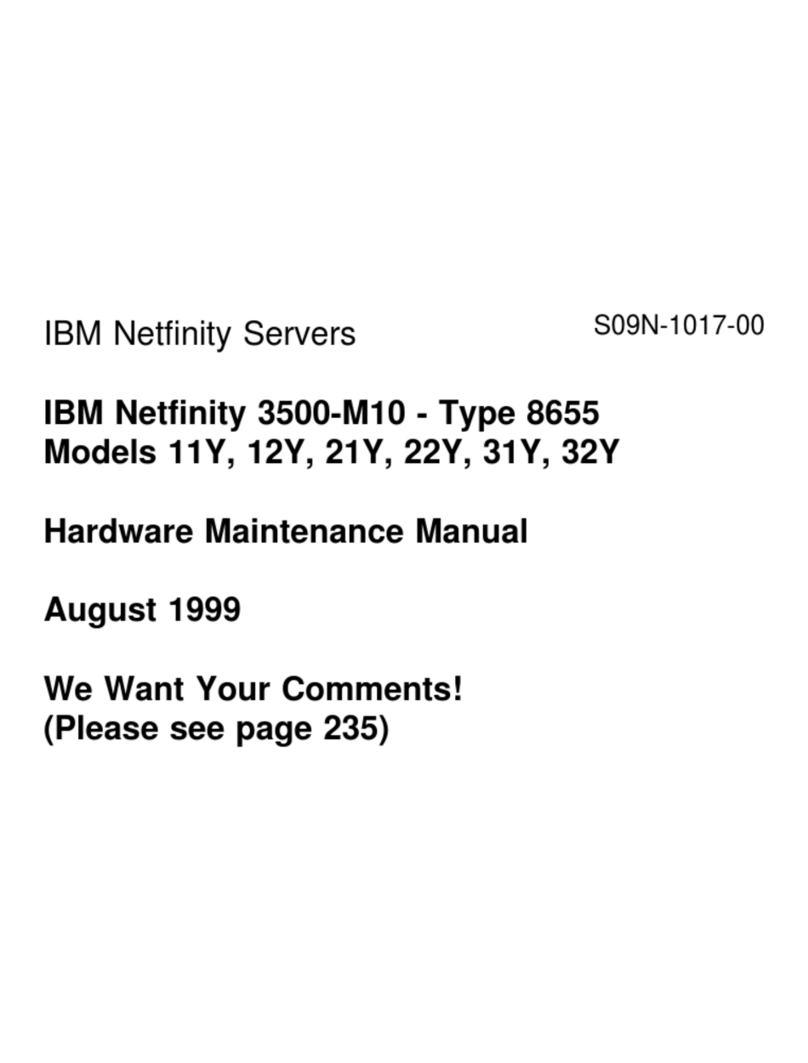 IBM 865511Y - Netfinity 3500 M10 Hardware Maintenance Manual
