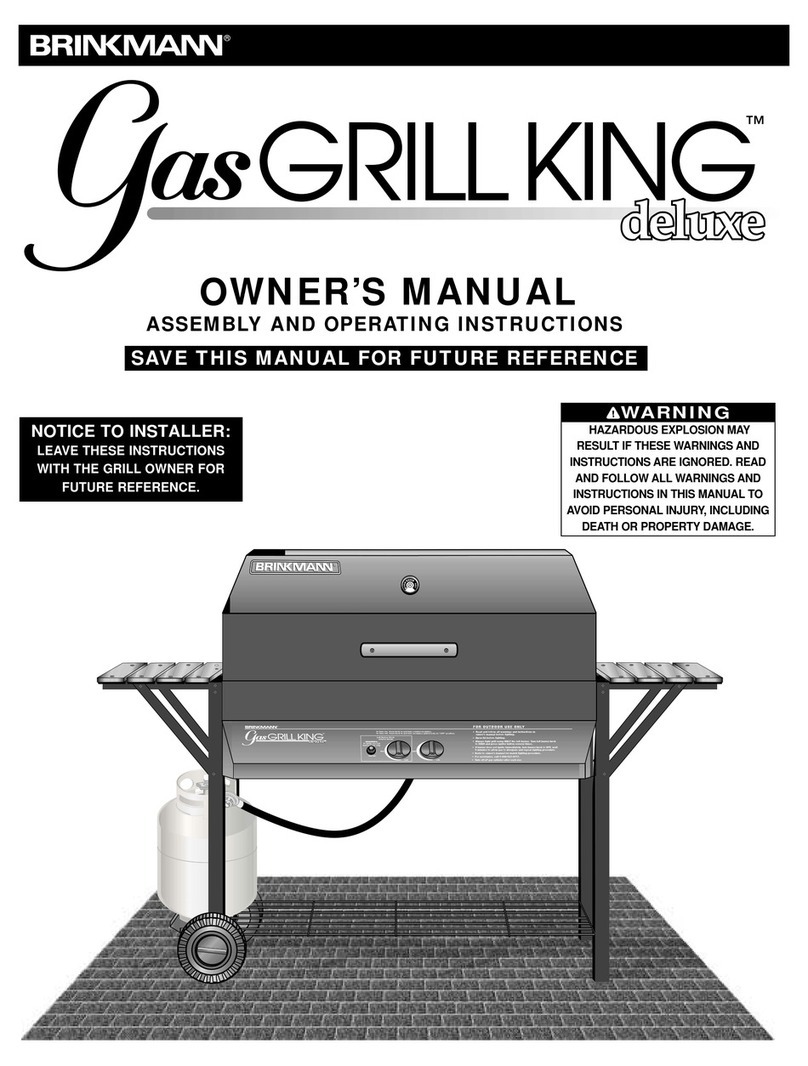 Brinkmann Gas Grill King 810-3200-G User manual