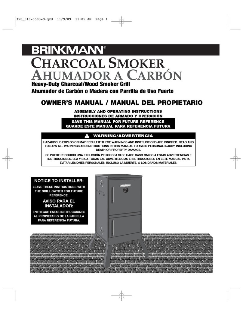 Brinkmann AHUMADOR A CARBON owner's manual