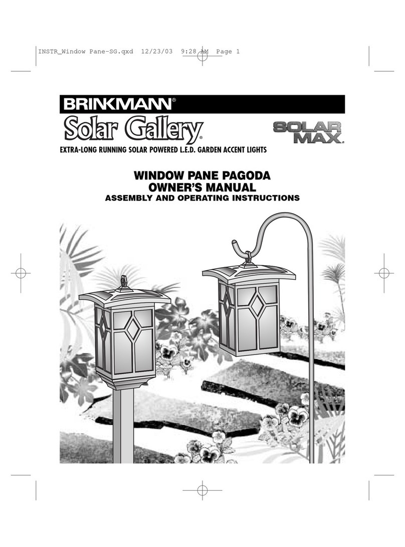 Brinkmann Solar Gallery owner's manual