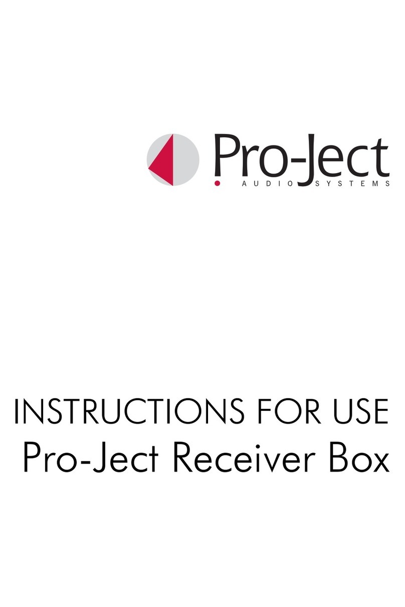 Pro-Ject Audio Systems Receiver Box Instructions for use