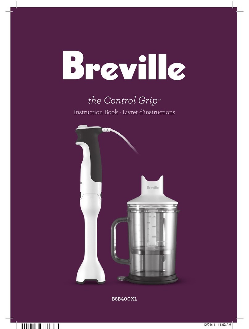 Breville the Control Grip BSB400XL Instruction book