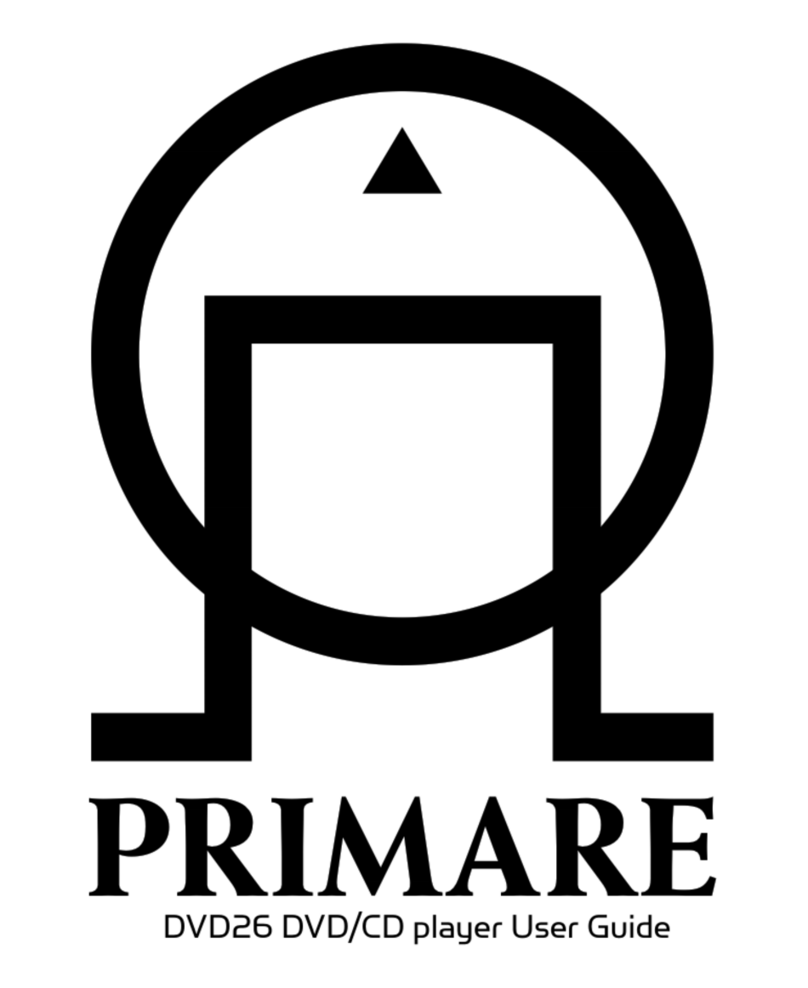 Primare DVD26 user guide