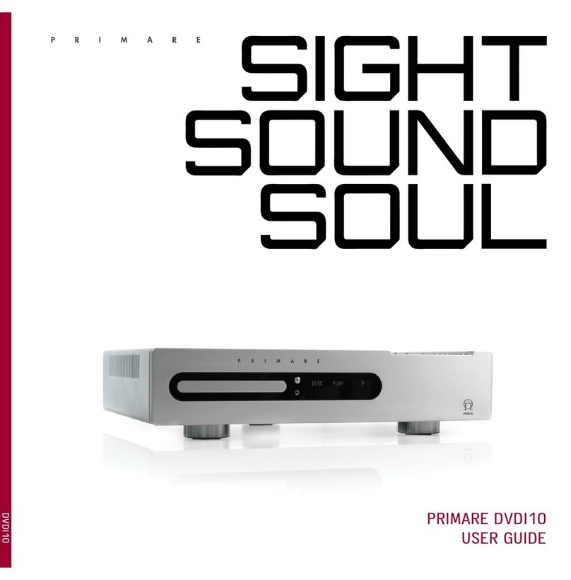 Primare DVDI10 User manual